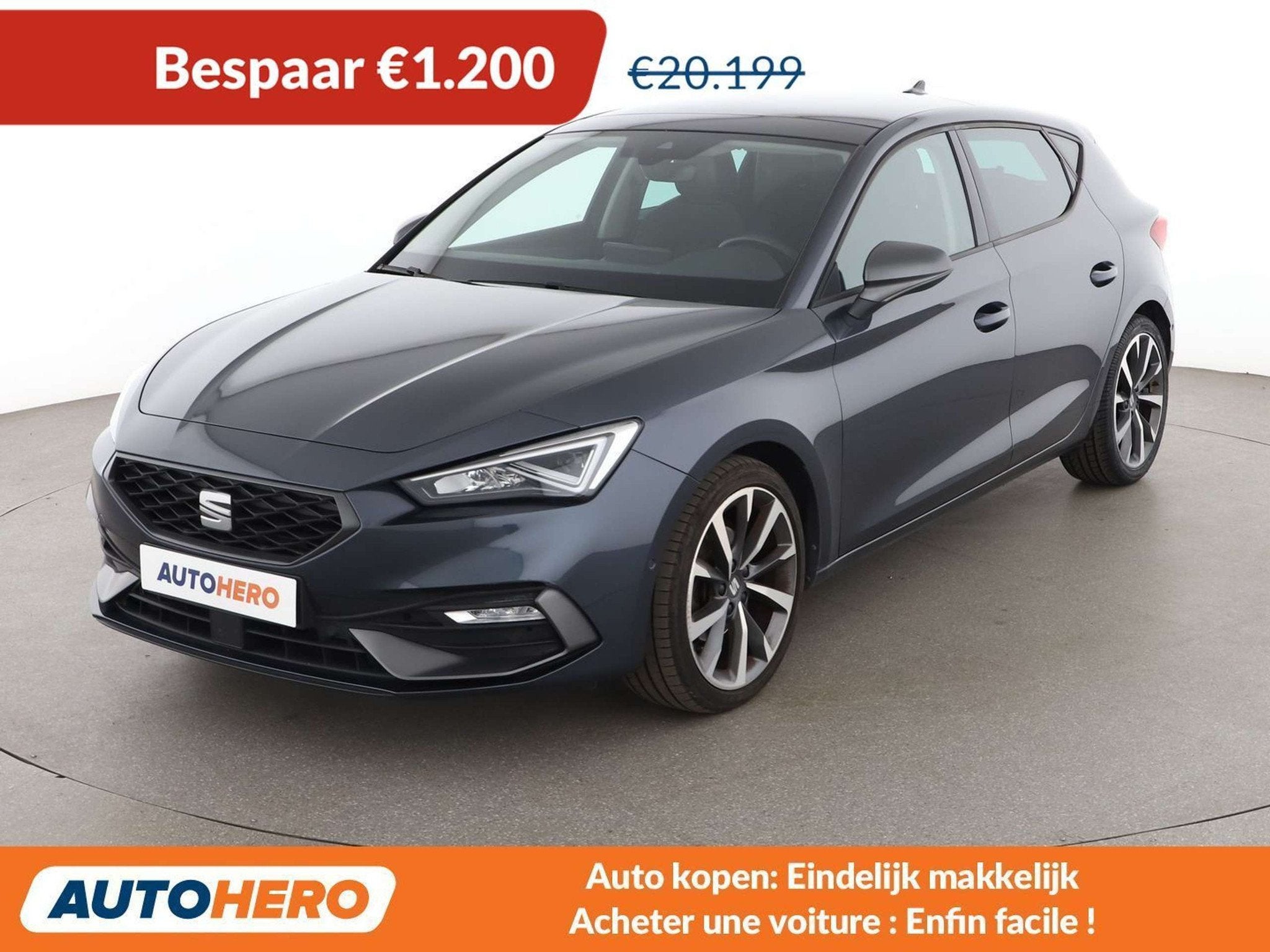SEAT Leon 1.5 eTSI ACT FR (année de construction 2021), Autos, 1361 kg, Argent ou Gris, Achat, https://public.car-pass.be/vhr/110885c1-5a67-4e4e-ab32-a8d18f1f12a5