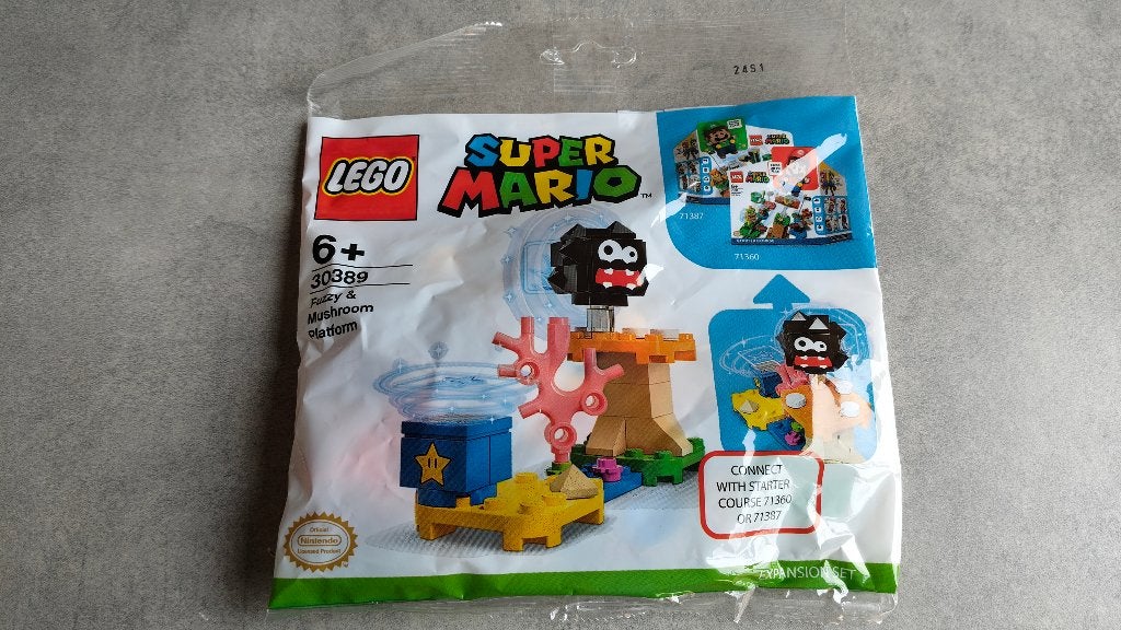 lego super mario 30389 fuzzy & paddenstoelplatform, Enfants & Bébés, Jouets | Duplo & Lego, Enlèvement ou Envoi, Neuf, Ensemble complet