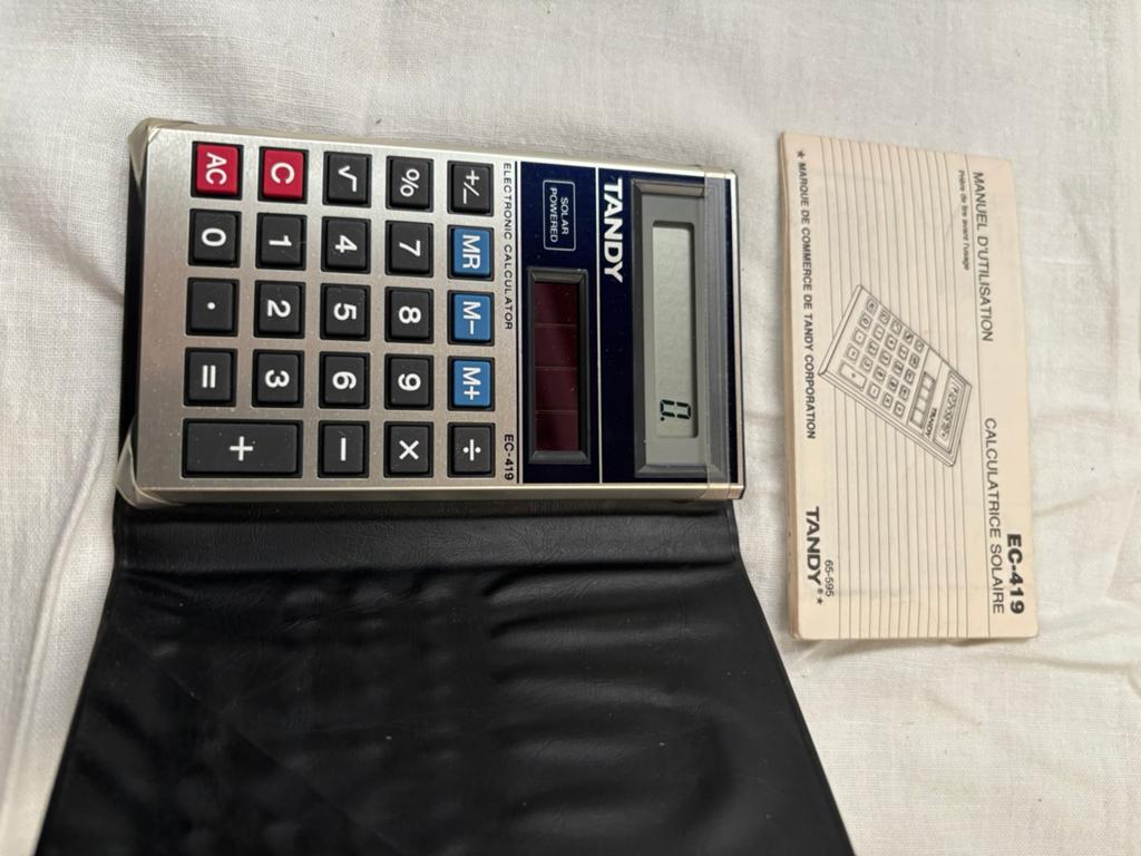 Tandy EC-419 vintage rekening machine, Ophalen of Verzenden, Zo goed als nieuw
