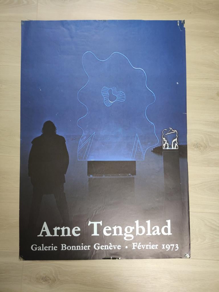 Affiche d'exposition d'art de Arne Tengblad - 1970, Enlèvement