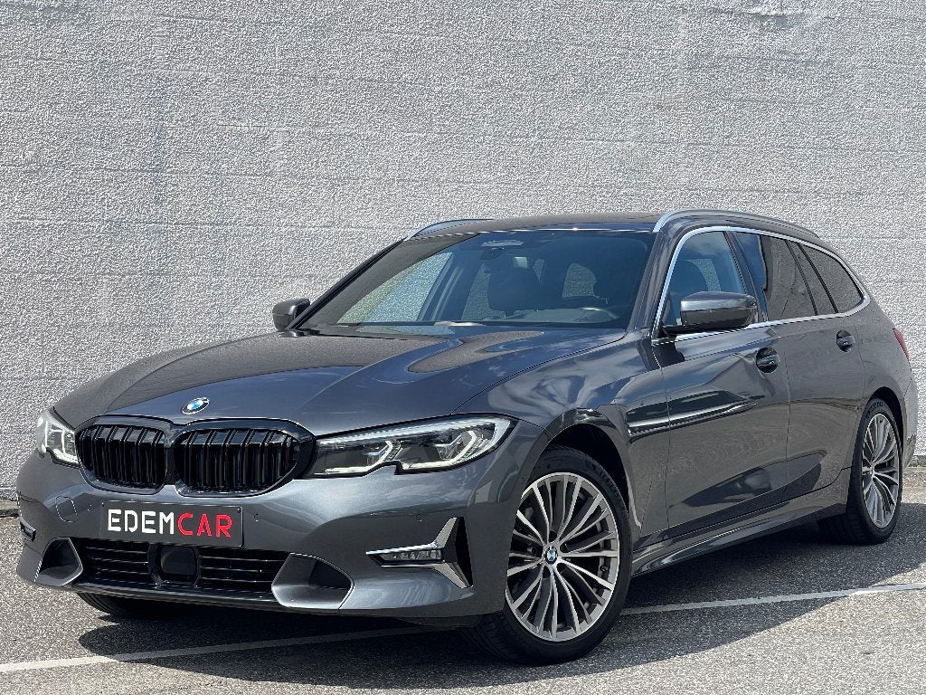 panoramiques pour toit BMW 320d Luxury Line Harman/Kardon, Autos, Cuir, Argent ou Gris, Euro 6, Entreprise