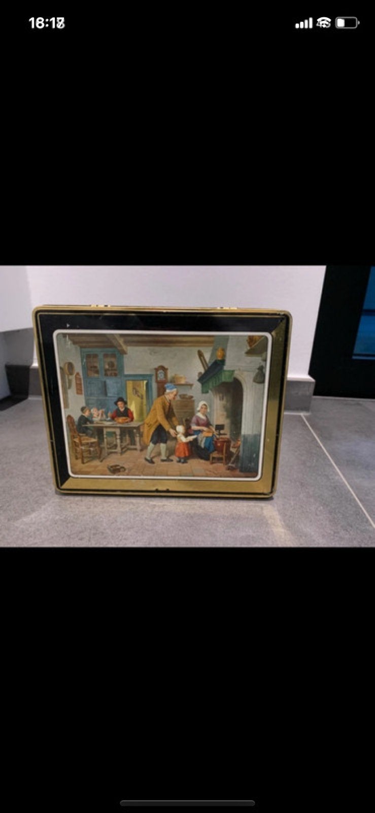 Ancienne boîte en fer blanc, Enlèvement ou Envoi, Utilisé