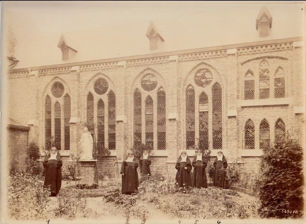 Statue, N.D. Hunneghem - 42 cm - Plâtre - 1875, Enlèvement ou Envoi