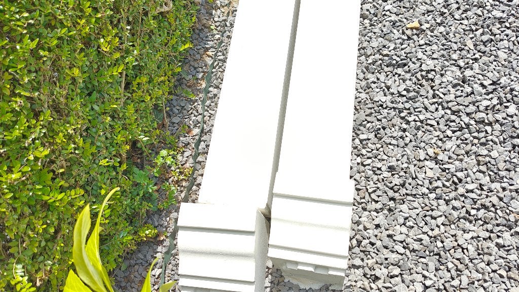 Schouw afwerking in  witsteen, Ophalen, Overige materialen, Gebruikt, 100 tot 150 cm