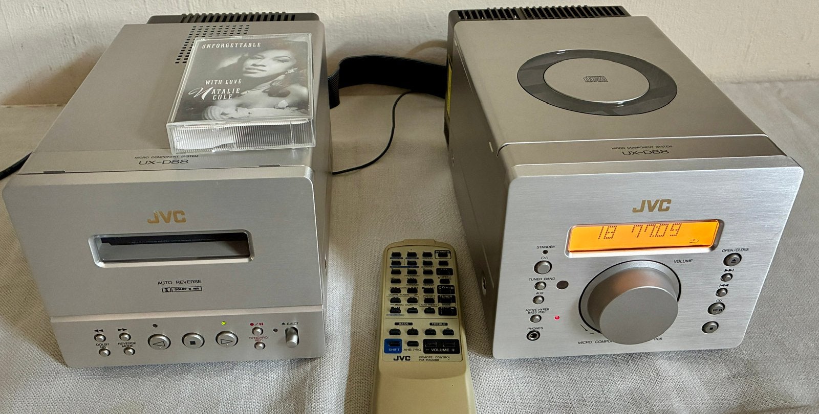 JVC UX-D88-Hoogwaardig vintage hifi-sys.met microcomponenten, Audio, Tv en Foto, Stereoketens, Cd-speler, JVC, Ophalen of Verzenden