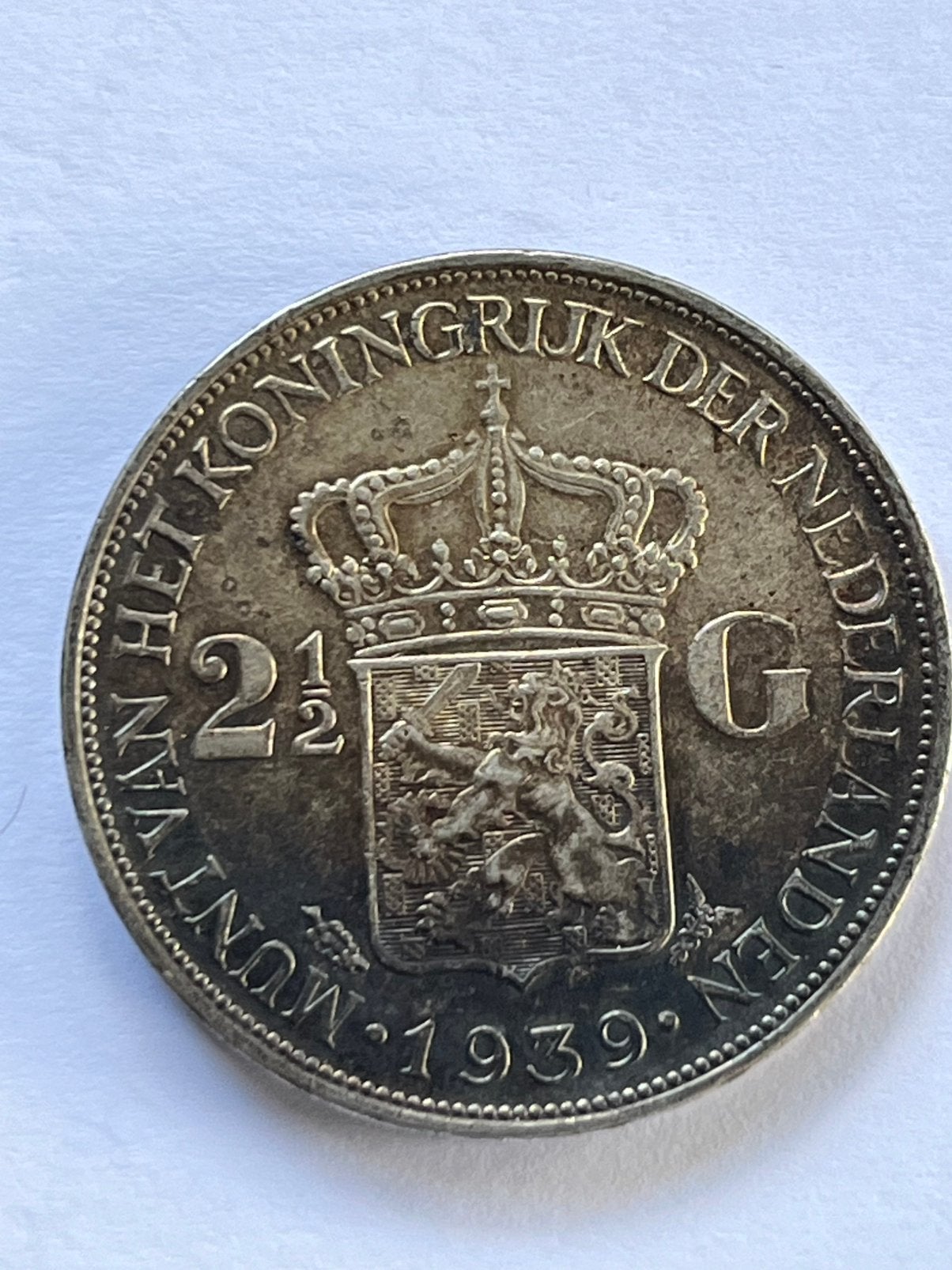 2,5 gulden, Ophalen of Verzenden, 5 gulden, Zilver