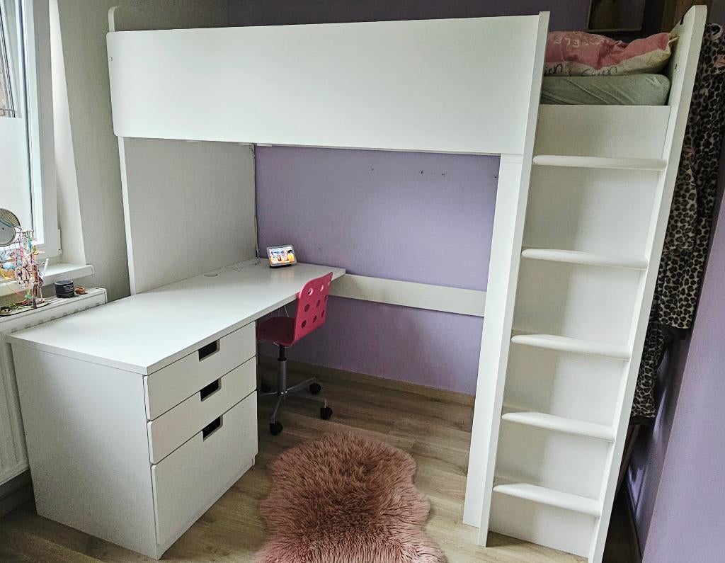 Smastad Hoogslaper, Huis en Inrichting, Slaapkamer | Stapelbedden en Hoogslapers, Ophalen, Eenpersoons, Zo goed als nieuw, 200 cm