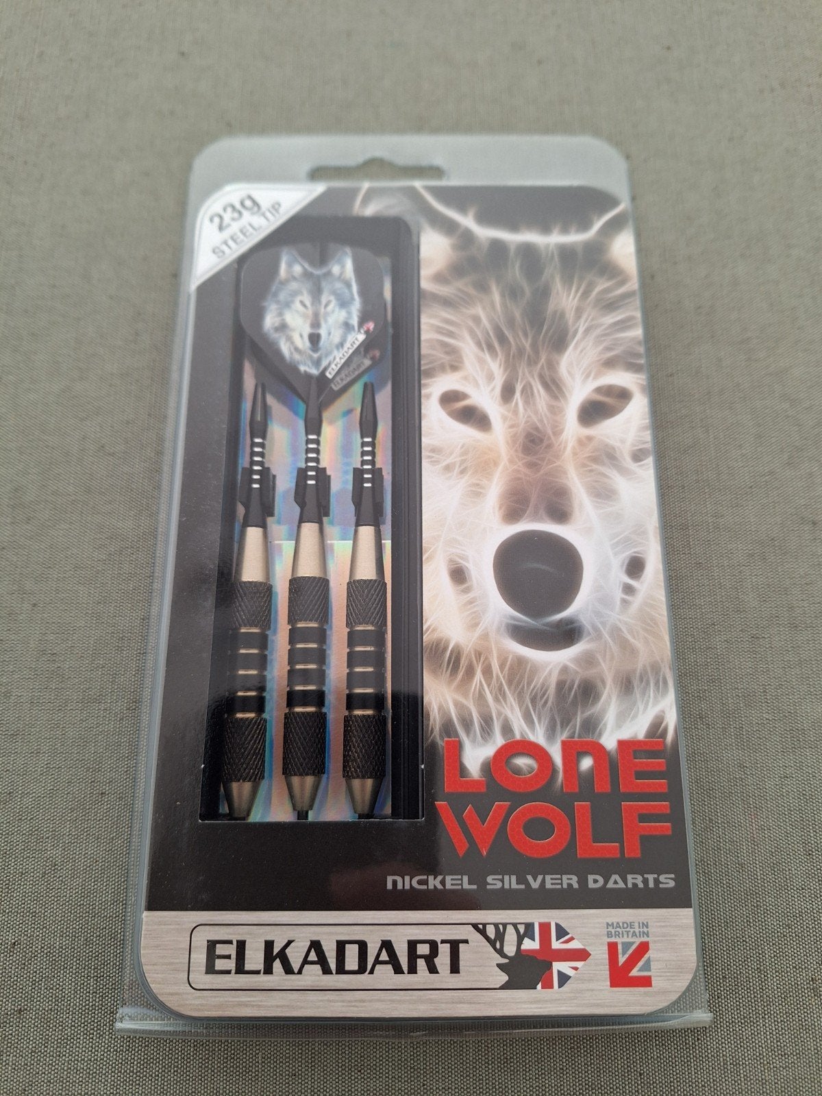 Elkadart dartpijlen Lone Wolf, Sport en Fitness, Darts, Ophalen, Dartbord