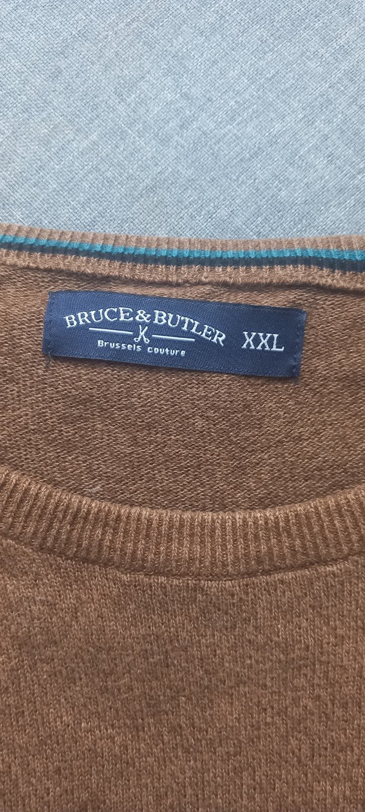 Bruin kleurige heren trui,  Bruce &Butler ,XXLarge., Brun, Porté, Bruce &Butler, Enlèvement