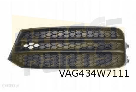 Audi A1 (1/15-11/18) voorbumpergrille Links (-ml) (9B9 satij, Neuf, -, Audi, -