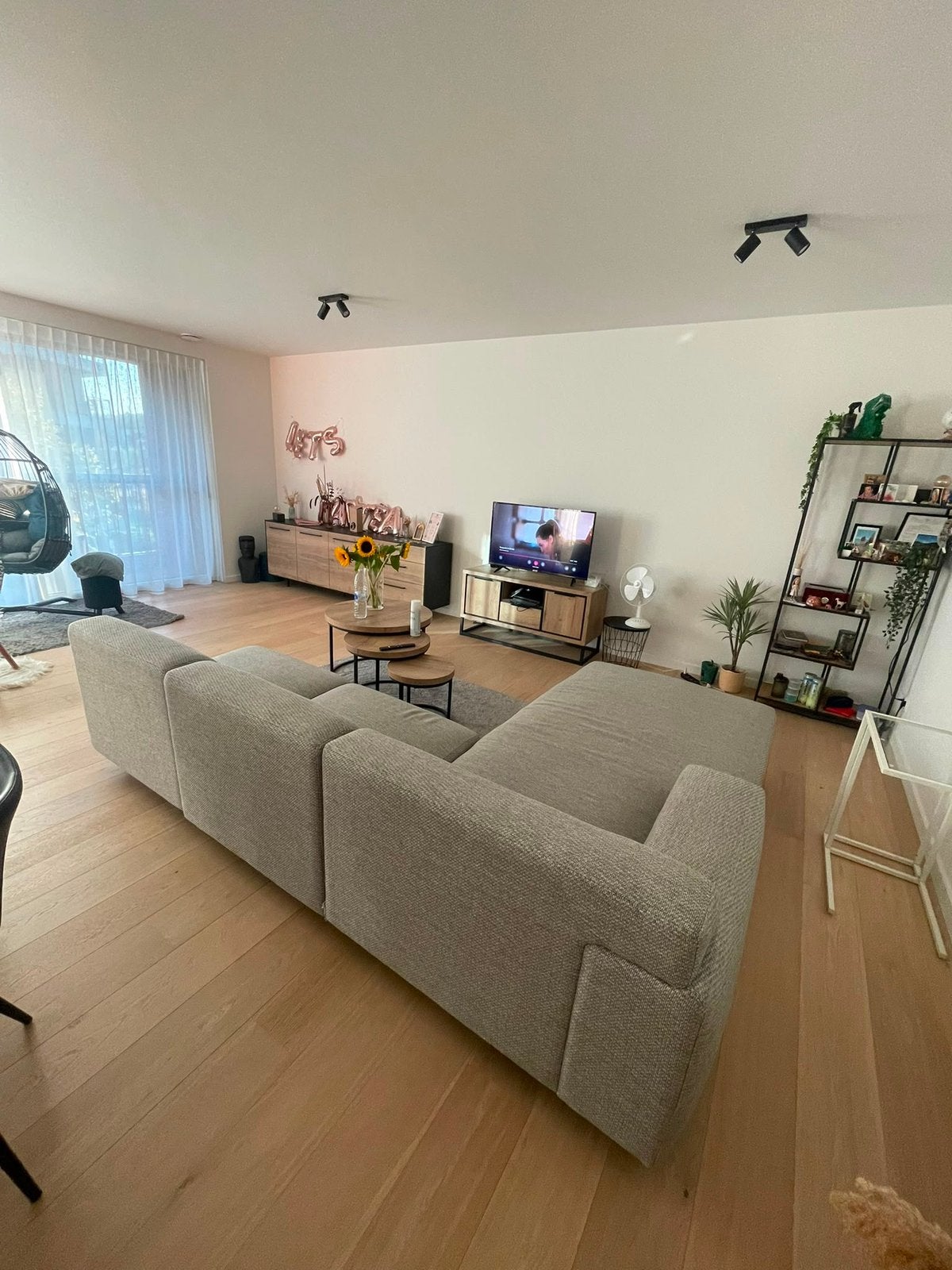 Zetel met chaise longue, Huis en Inrichting, Ophalen, Zo goed als nieuw
