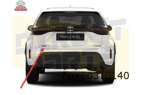 Toyota Yaris Cross embleem tekst ''Yaris'' achterzijde Origi, Neuf, -, -, Toyota