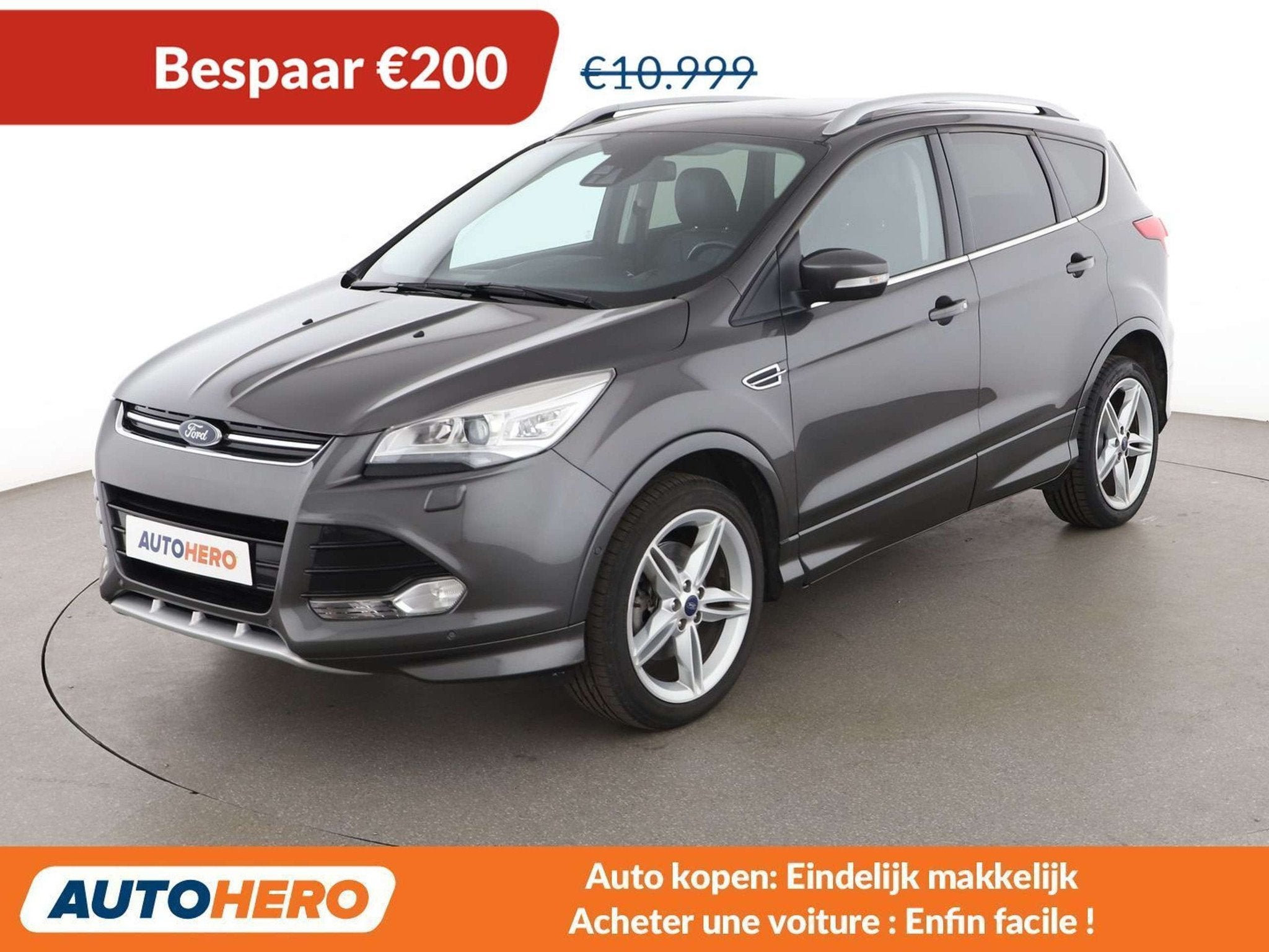 Ford Kuga 1.5 EcoBoost Individual (bj 2016, automaat), Auto's, Ford, Automaat, Zwart, 5 zetels, SUV of Terreinwagen