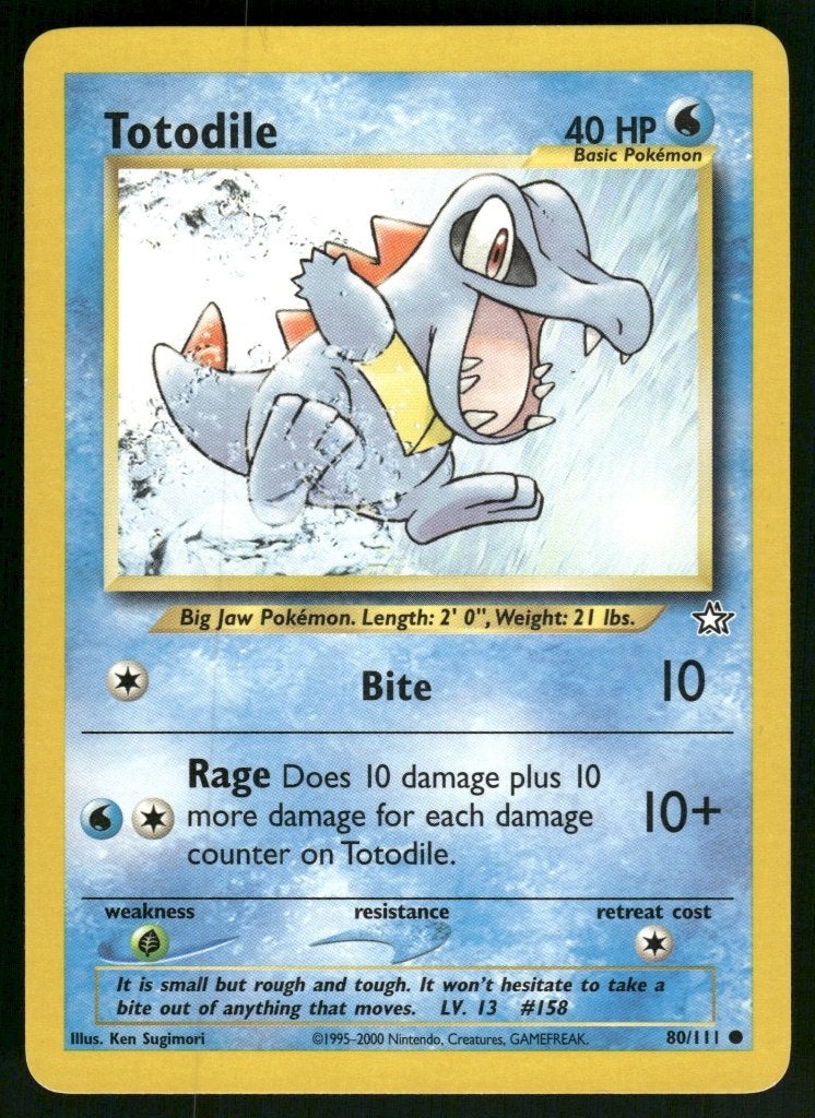 Totodile 80/111 - Neo Genesis (NM), Hobby en Vrije tijd, Verzenden, Gebruikt