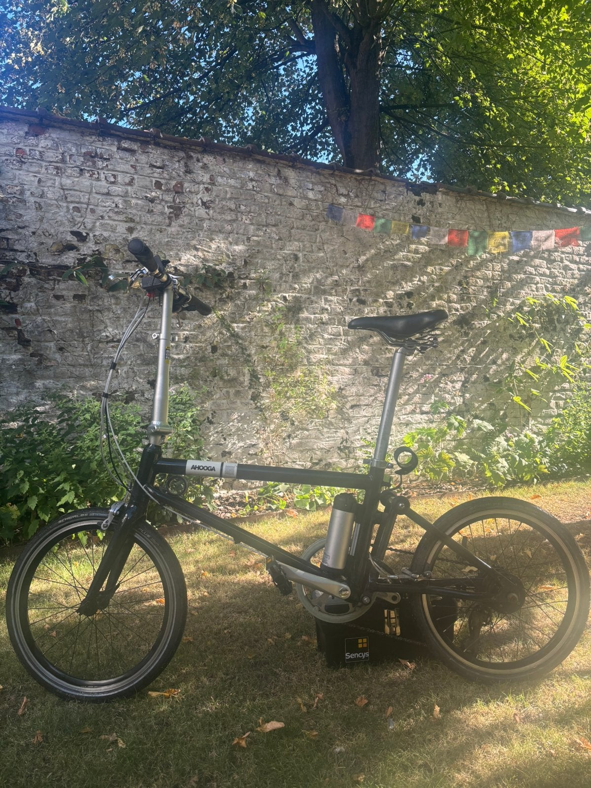 Ahooga elektrische plooifiets, Fietsen en Brommers, Fietsen | Vouwfietsen, Ophalen, Gebruikt, Schijfrem, Overige merken