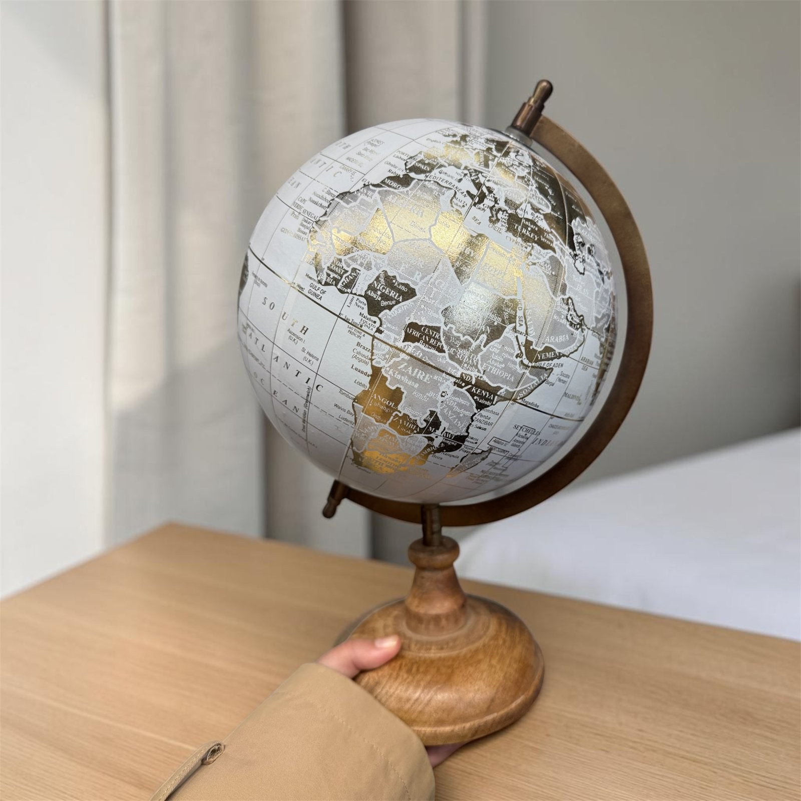 Globe terrestre sur socle bureau, Enlèvement ou Envoi, Comme neuf