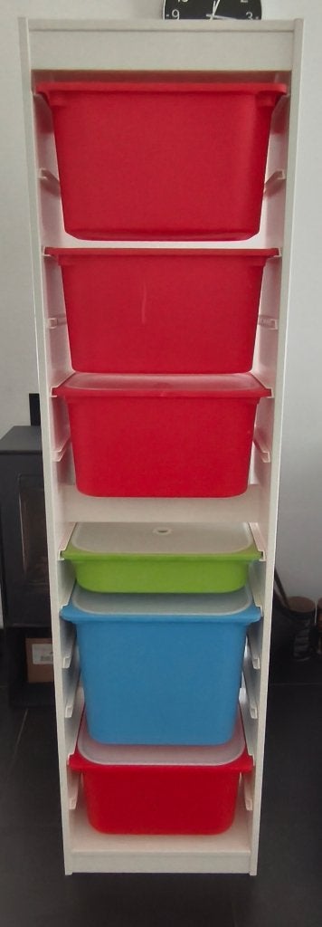 2 zeldzame Ikea Trofast kasten (180cm hoog) -incl. bakken, Ophalen, Gebruikt, Kast, 105 cm of meer