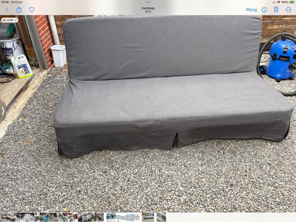Zetelbed Ikea, Maison & Meubles, Enlèvement, 200 cm, 140 cm, Comme neuf