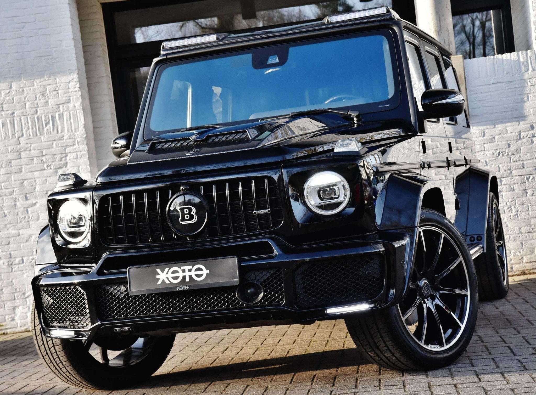 Mercedes-Benz G-Klasse 400 D 9G-TRONIC BRABUS BODY PACKAGE *, Auto's, Mercedes-Benz, Lichtsensor, Gebruikt, G-Klasse, Zwart