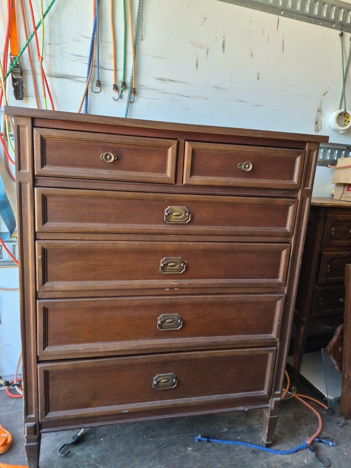 Commode bois 6 tiroirs, Enlèvement, Bois