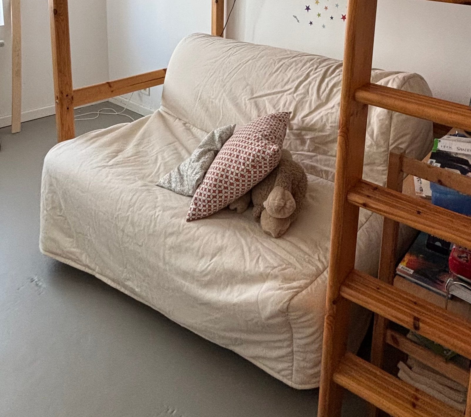 Canapé lit ikea lycksele, Queen size, 140 cm, Enlèvement, Utilisé