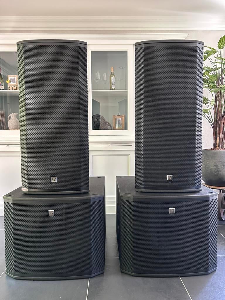 EV complete set: (2x) ETX-35P & (2x) ETX-18SP actief, Overige typen, Zo goed als nieuw, 120 watt of meer, Ophalen