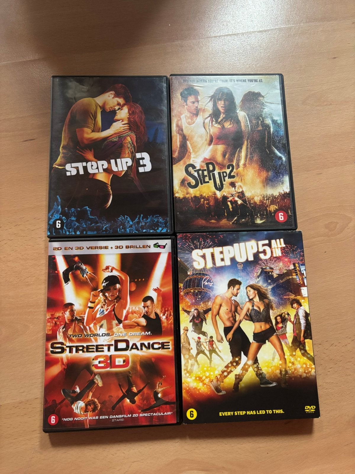 4 DVD - Step Up, Envoi, Utilisé