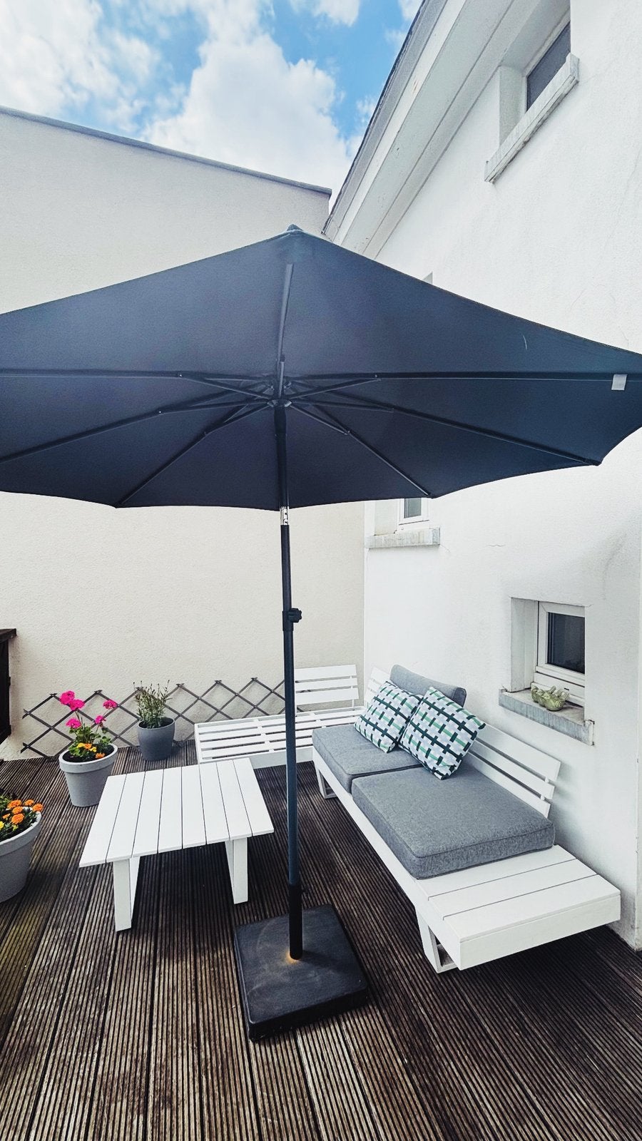 Parasol neuf à refixer/ recoller (bien lire annonce), Ophalen, Zo goed als nieuw
