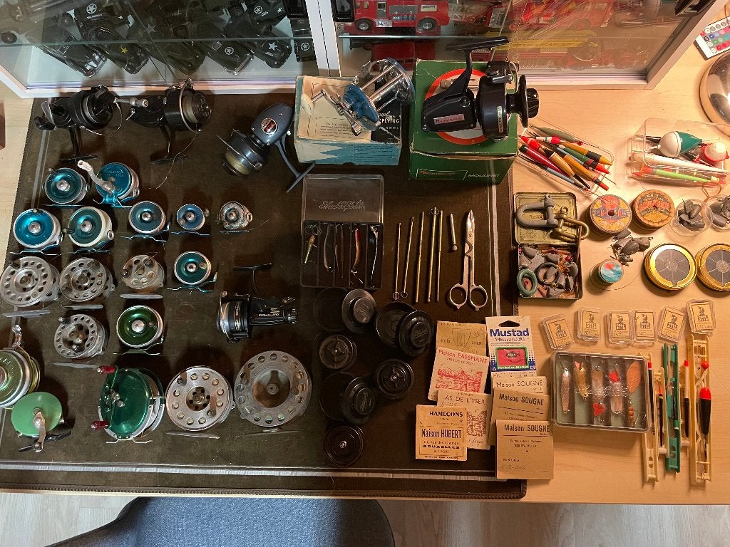 Set vintage visgerei, Ophalen of Verzenden, Gebruikt, Molen