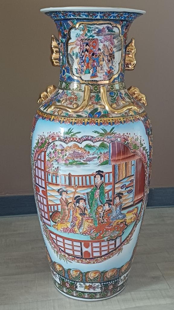 Chinese vaas 82cm hoog, Ophalen