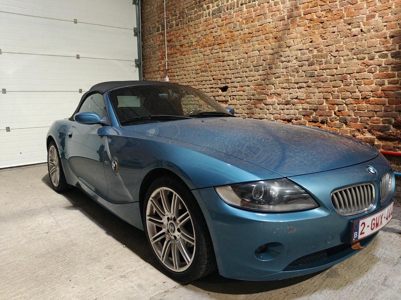 BMW Z4 E85 2005 2.0 150 PK, Auto's, Achterwielaandrijving, Cabriolet, Blauw, Leder
