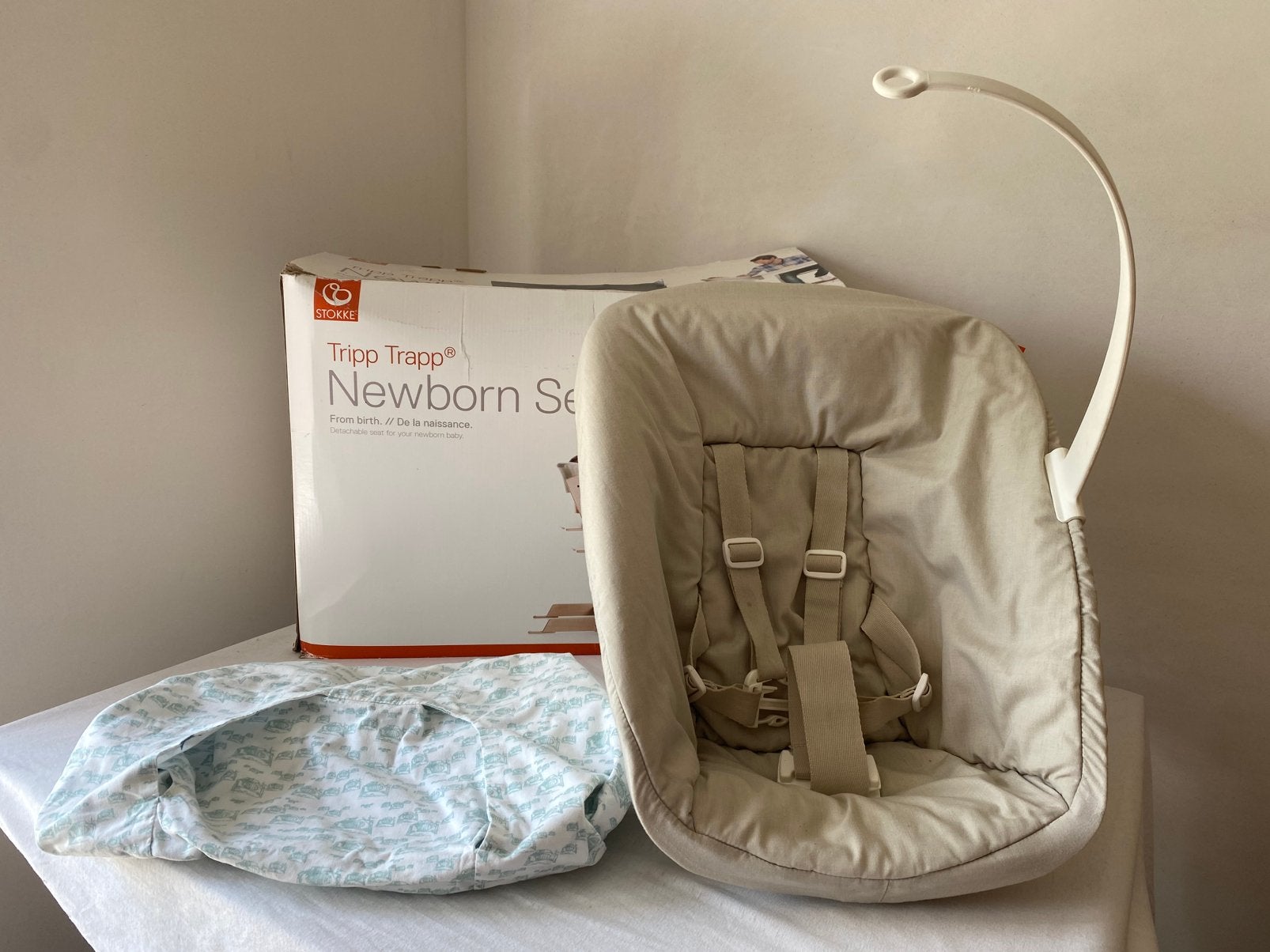 Stokke Tripp Trapp newborn set (met extra hoes), Kinderen en Baby's, Ophalen, Gebruikt
