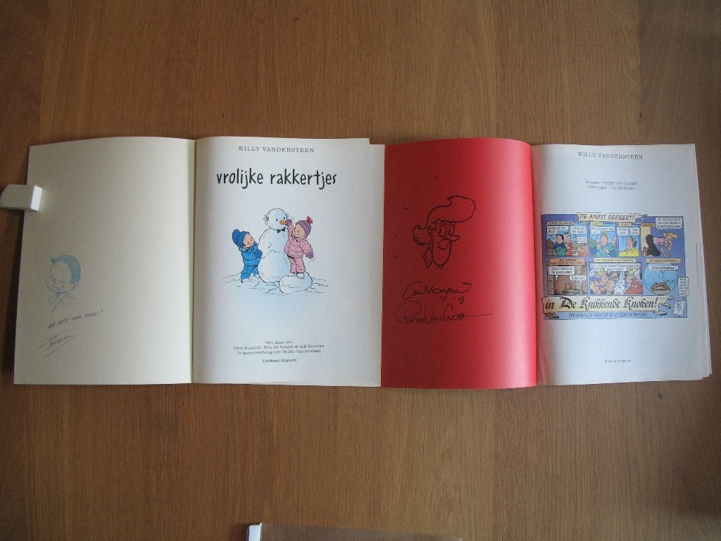 Klein Suske en Wiske en Suske en Wiske met dedicace, 1ste, Boeken, Ophalen of Verzenden