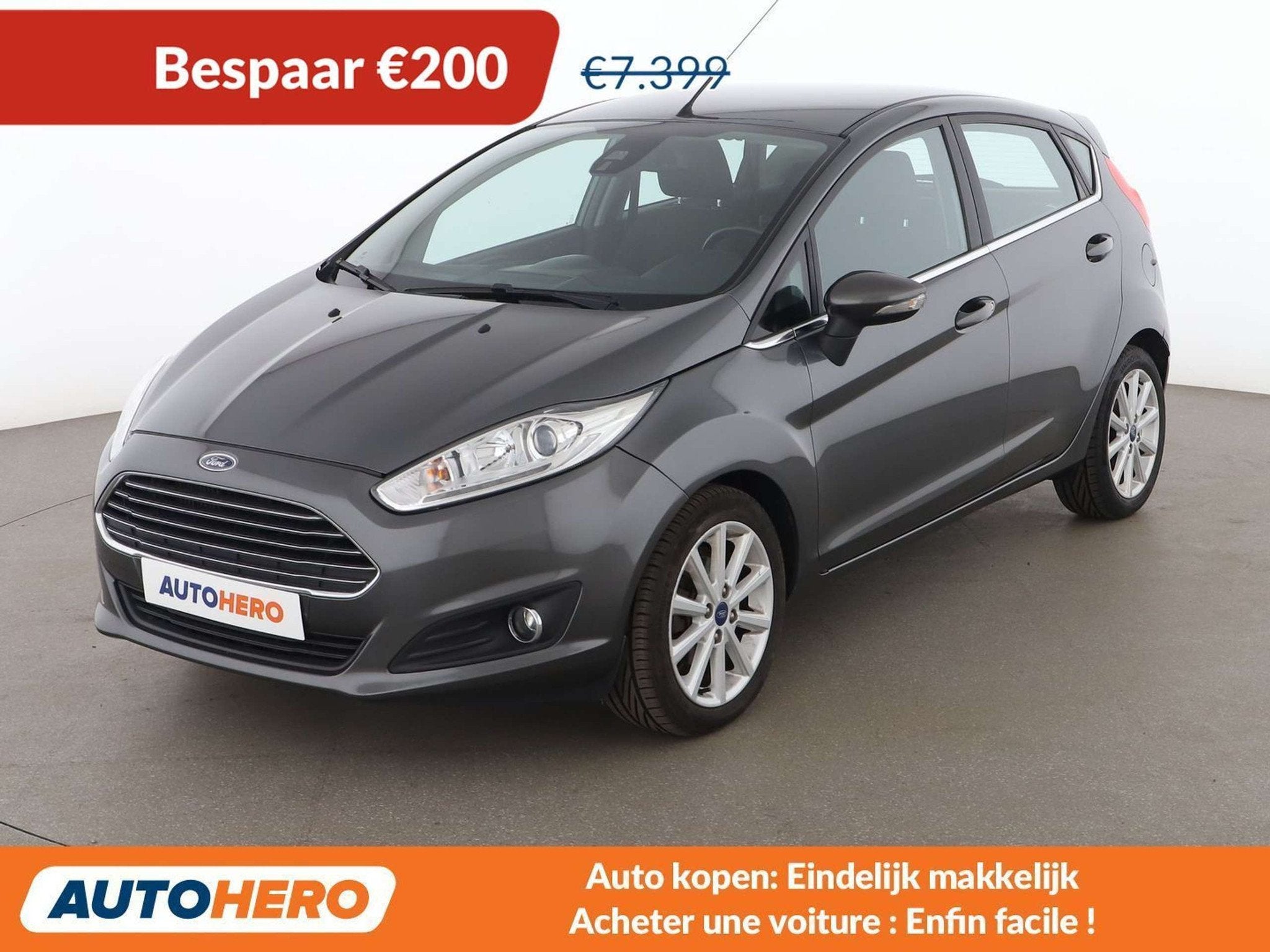 Ford Fiesta 1.5 TDCi Titanium (année de construction 2016), Climatisation automatique, Argent ou Gris, Achat, Boîte manuelle