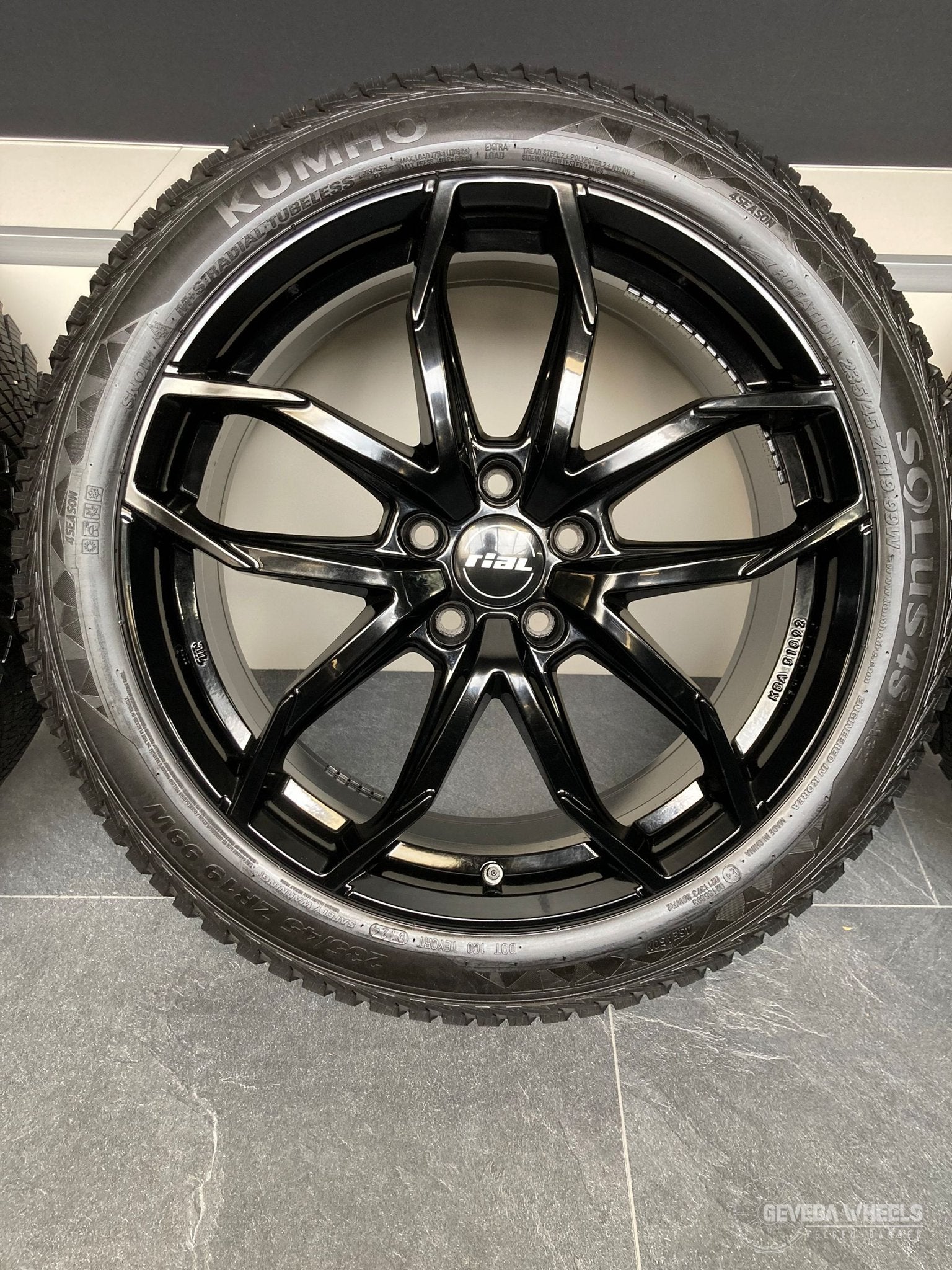19” Mazda CX30 velgen + allseason banden 5x114.3 TPMS Rial, 19 inch, Gebruikt, -, -