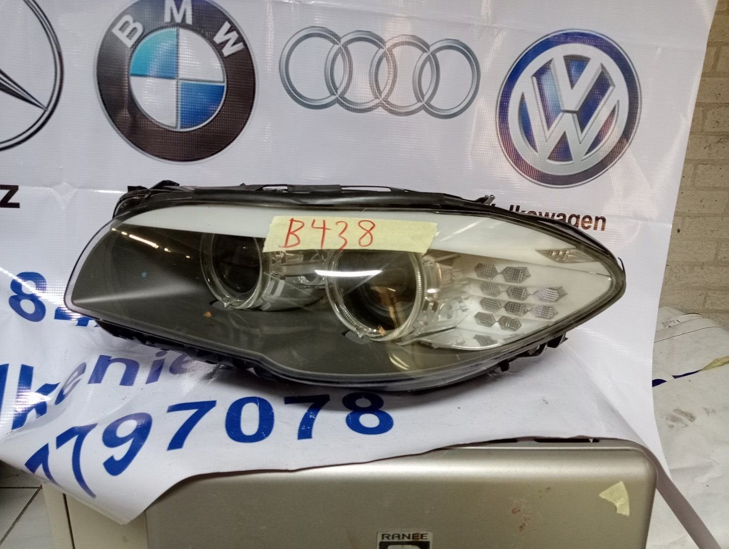 BMW 5 Serie F10 F11 Koplamp Rechts  7203246 17, -, Utilisé, -, Enlèvement ou Envoi
