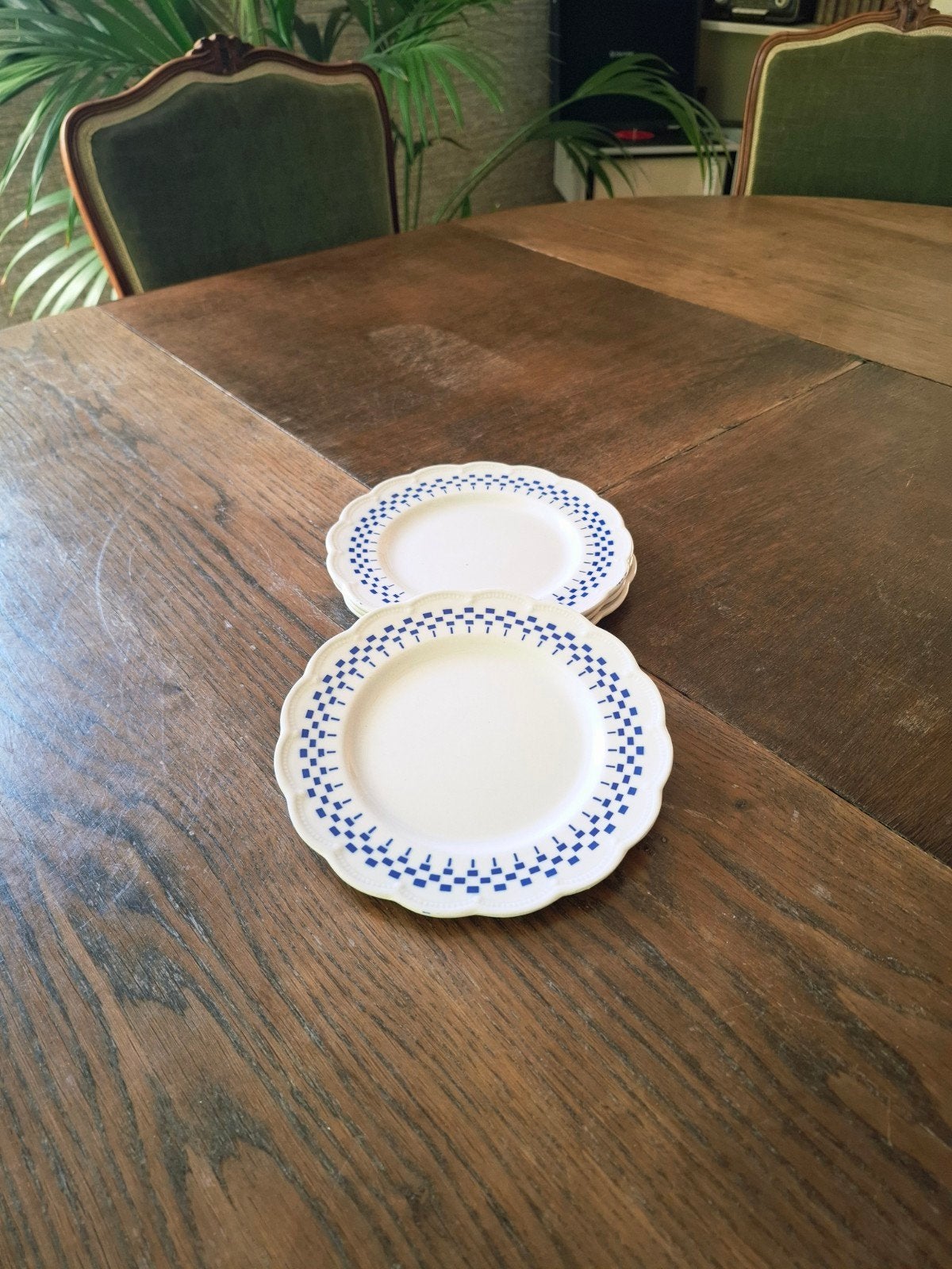 Vintage dessertborden Boch - set van 4, Antiek en Kunst, Ophalen of Verzenden
