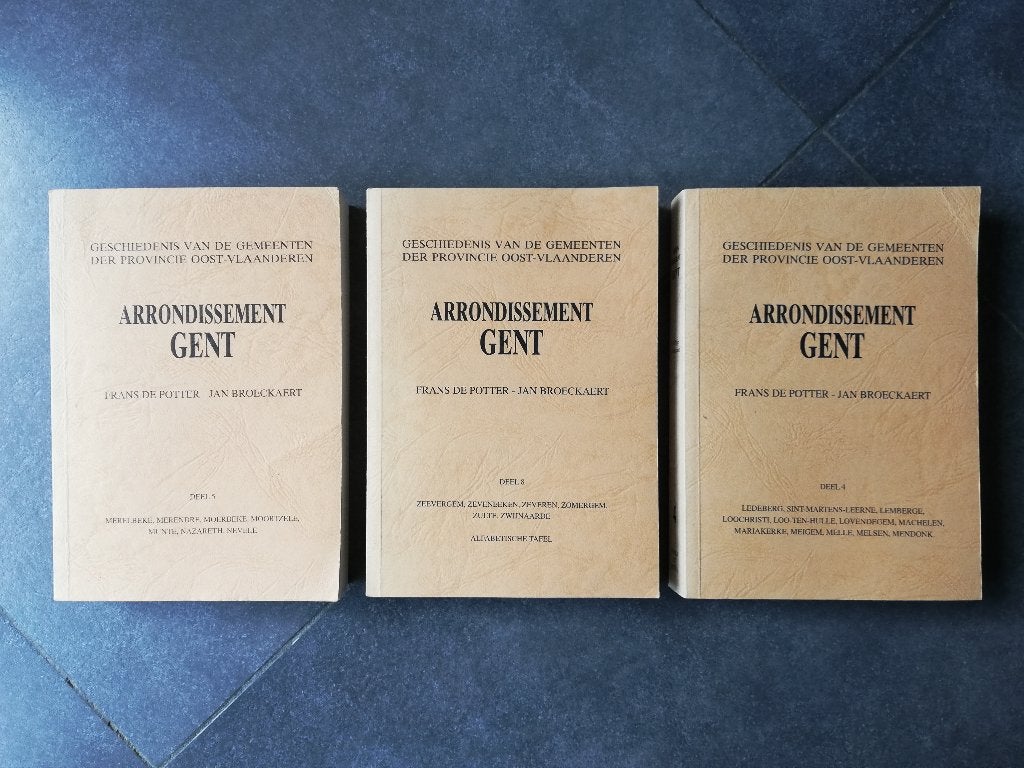 De Potter / Broeckaert Arrondissement Gent, Ophalen of Verzenden, Gelezen