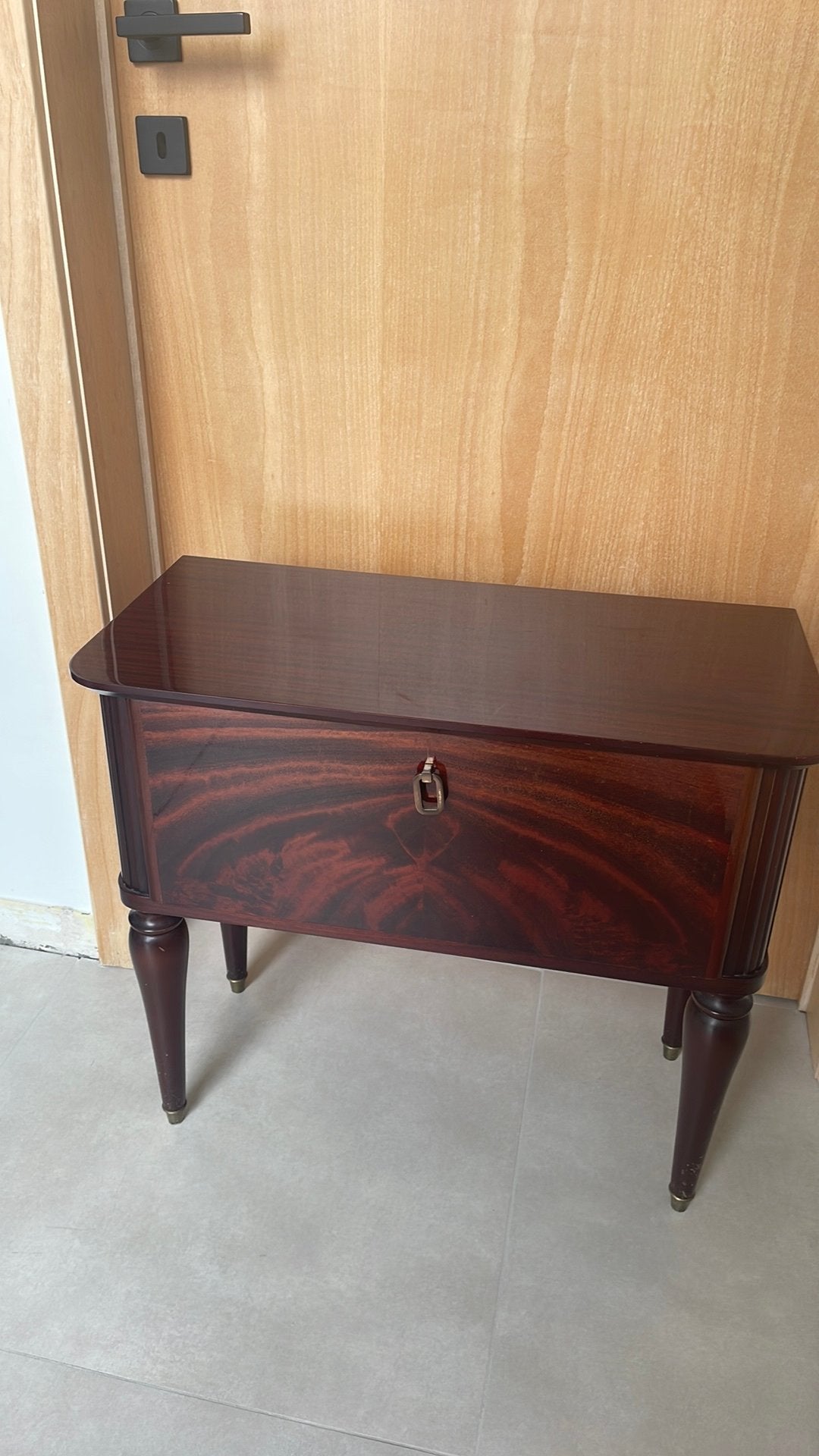 Nachttafel tigerwood, Ophalen, Gebruikt