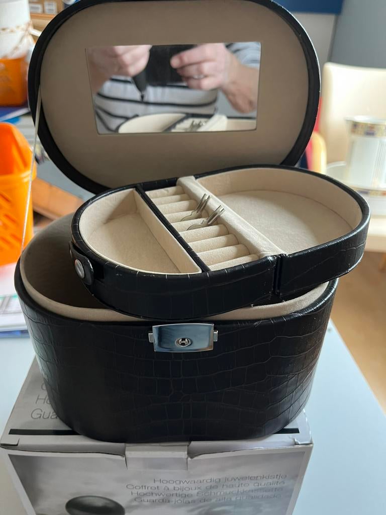 Juwelendoosje, nieuw, zwart, Zwart, Met slot, Nieuw, Ophalen of Verzenden