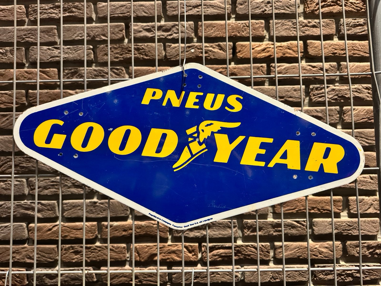 GoodYear banden oud reclamebord, Reclamebord, Gebruikt, ., Ophalen of Verzenden