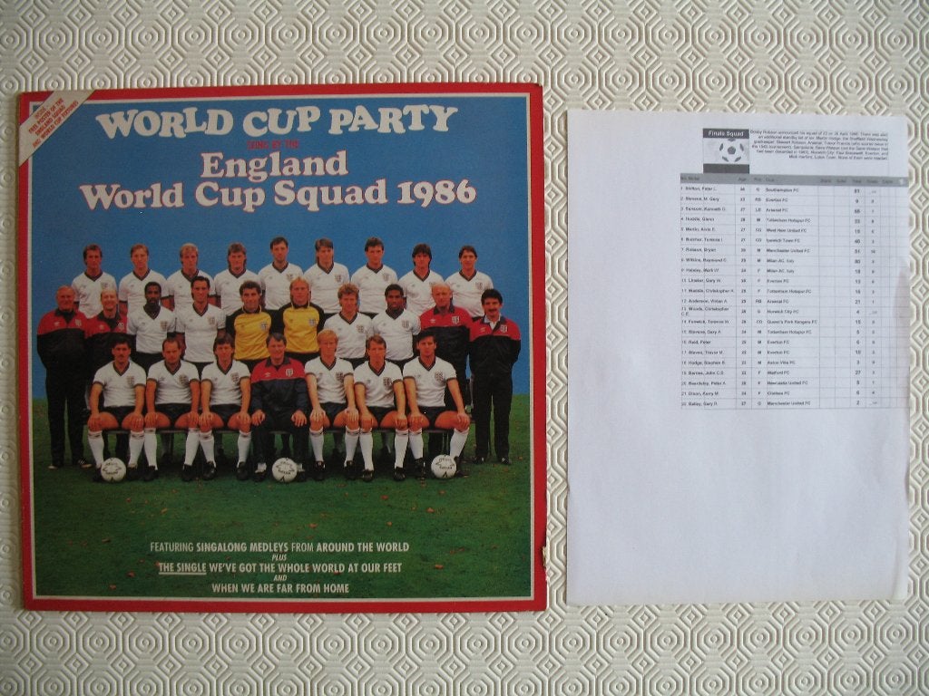 World Cup Party England 1986 , lp, Cd's en Dvd's, Vinyl | Overige Vinyl, Ophalen of Verzenden
