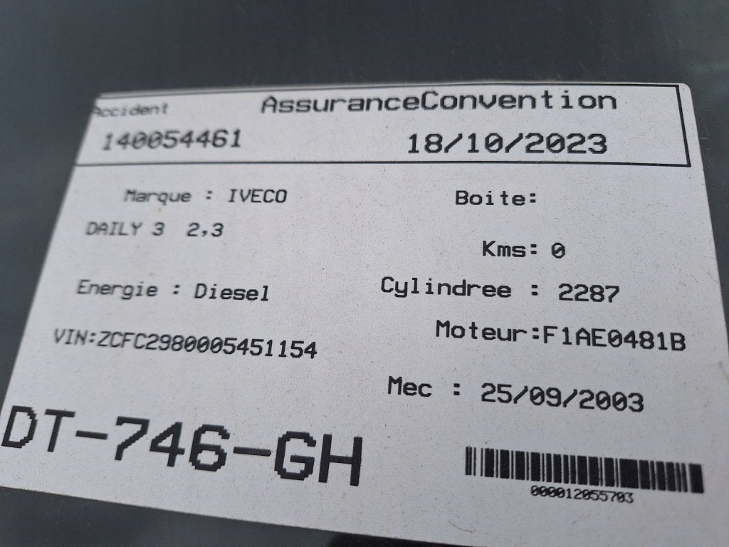Moteur F1AE0481B Nu Daily IVECO, Verzenden, Gebruikt, Overige automerken