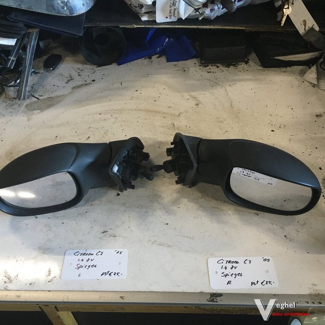 Citroen C3 2005 1.4 8v Buitenspiegel Handbed Links of Rechts, -, Utilisé, -, -