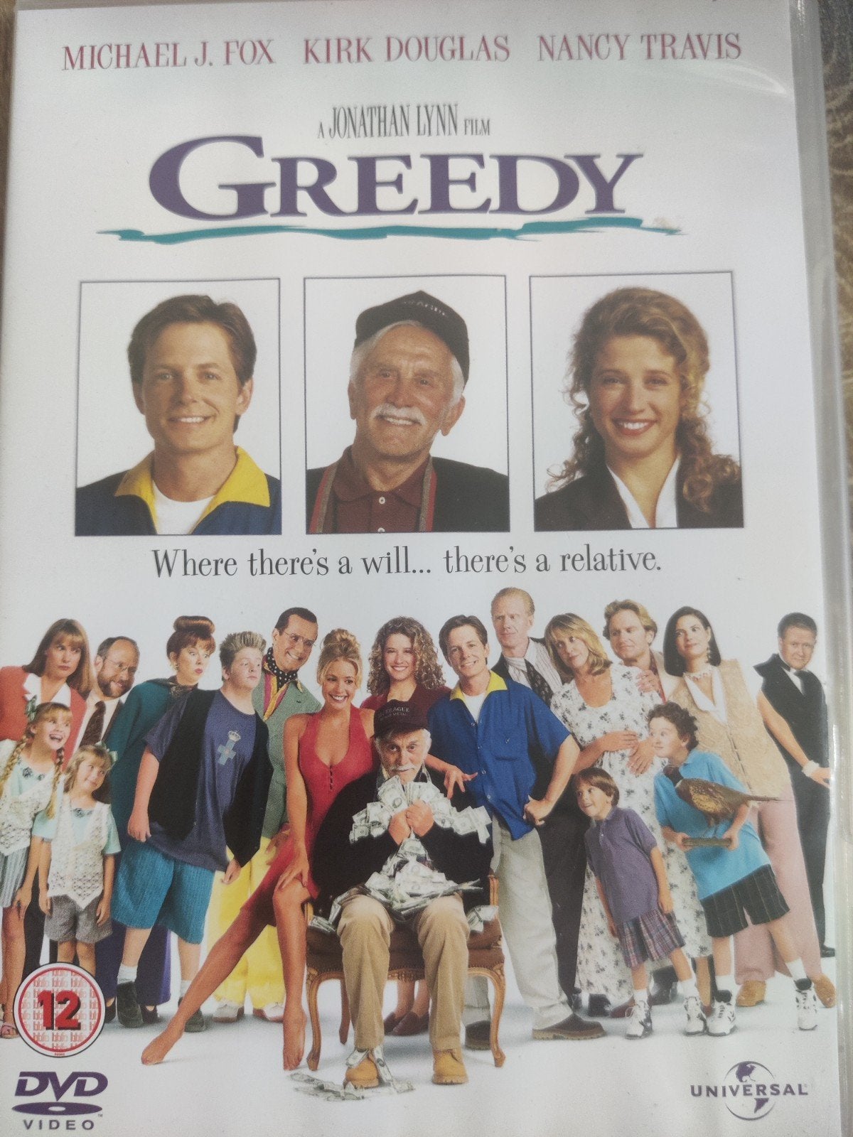 Greedy (1994) (Michael J. Fox, Kirk Douglas) DVD, Ophalen of Verzenden, Nederlands