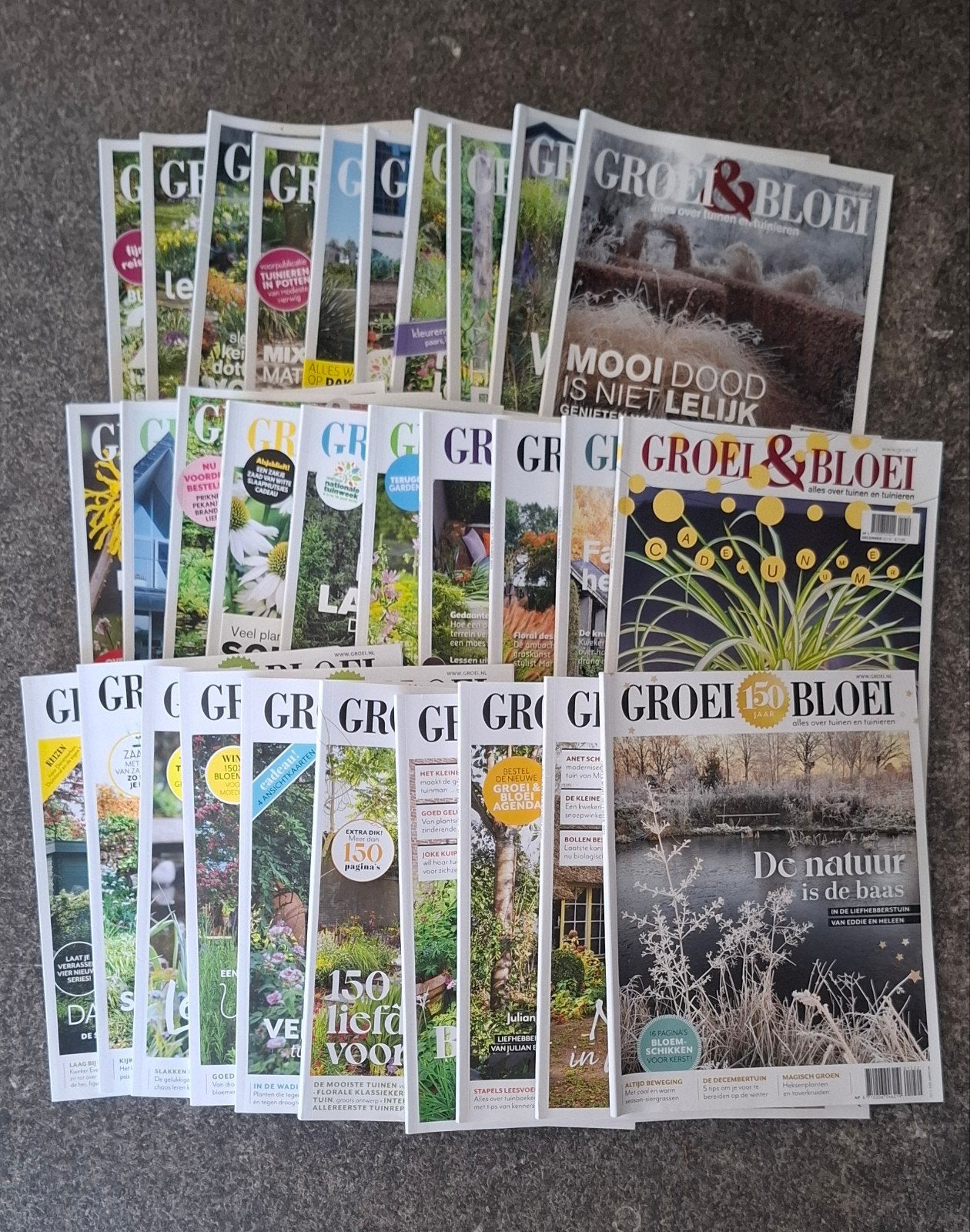 tuinmagazines GROEI & BLOEI, jaargangen 2018, 2019, 2022, Boeken, Ophalen of Verzenden