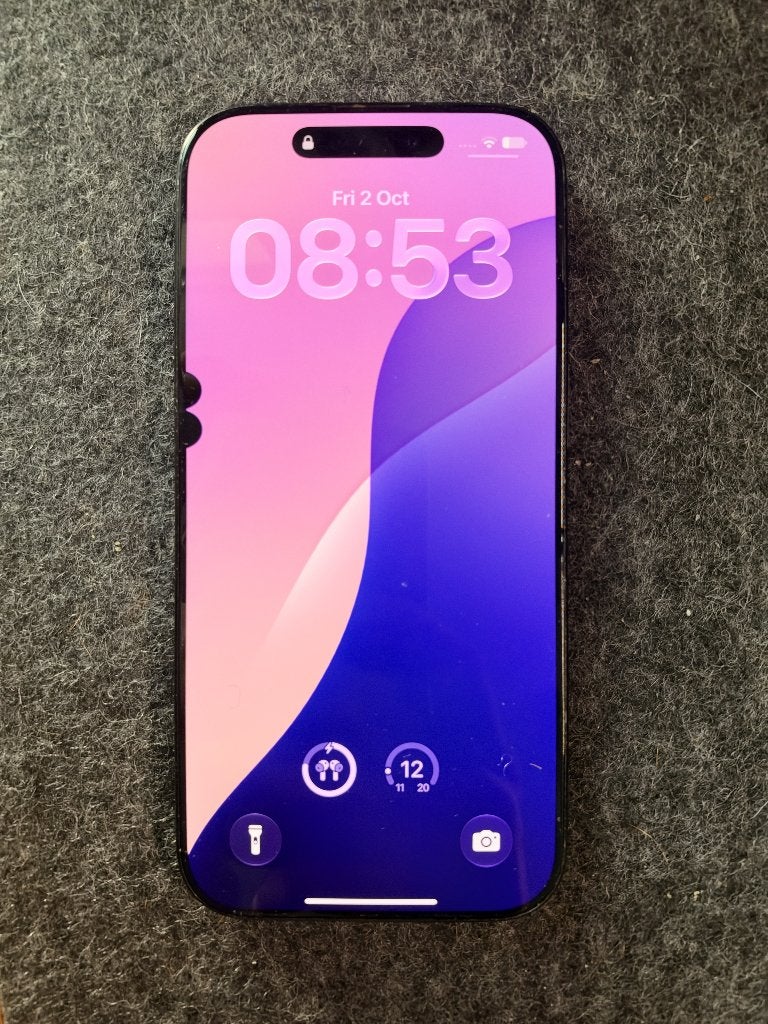 iPhone 16 Pro 256 Go - Titane noir - 87 % de batterie, Enlèvement ou Envoi, 87 %, Utilisé, Sans abonnement