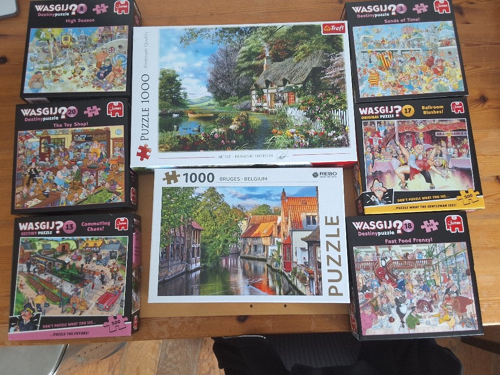 Puzzels, Ophalen, 500 t/m 1500 stukjes, Gebruikt, Legpuzzel