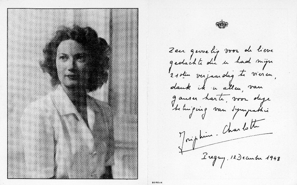 Billet Joséphine-Charlotte, Enlèvement ou Envoi, Comme neuf, Carte, Photo ou Gravure