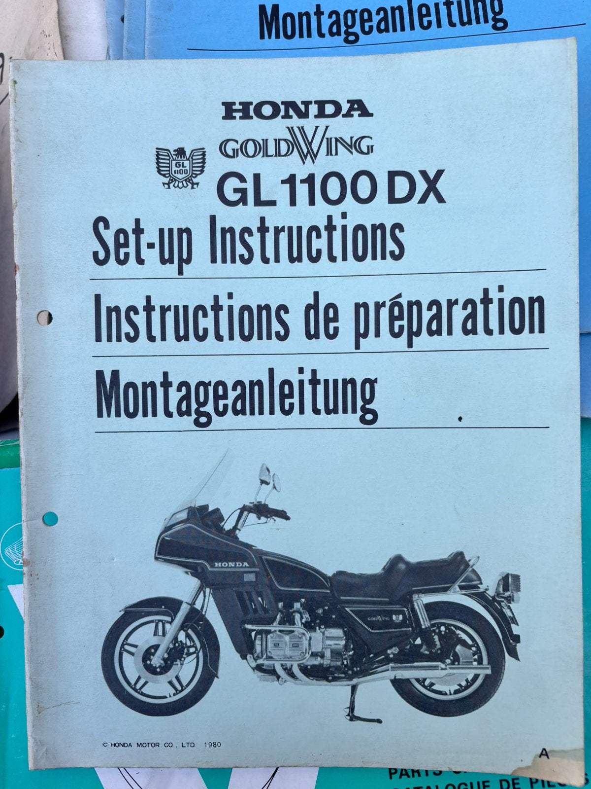 Booklet Set-up instructions Honda Goldwing, Motoren, Ophalen of Verzenden, Honda